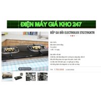 Bếp Ga ELECTROLUX ETG729GKTR