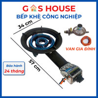 Bếp ga hầm công nghiệp, van gia đình kiềng đúc nguyên khối, đun nấu siêu nhanh và tiện lợi