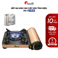 Bếp Ga Mini Cao Cấp Maxsun MS-7 - Công Suất 2900W  Sơn Tĩnh Điện - Nhôm Nhẹ Cao Cấp  Bảo Hiểm Chống Nổ  Hàng Chính Hãng