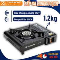 Bếp Ga Mini Du Lịch Chống Cháy Nổ, Chống Gió Công Suất 2900W, Chất Liệu Thép Không Gỉ Cao Cấp BH12T Tiện Dụng