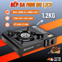 Bếp Ga Mini Du Lịch Chống Cháy Nổ, Chống Gió, Chất Liệu Thép Không Gỉ Cao Cấp Bảo Hành 12 Tháng