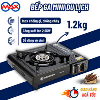 Bếp Ga Mini Du Lịch  Chống Cháy Nổ, Chống Gió Công Suất 2900W, Chất Liệu Thép Không Gỉ Cao Cấp Bảo Hành 12 Tháng