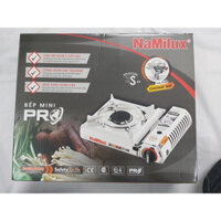 Bếp ga mini du lịch Namilux 2S 2021AS Inox cao cấp, chống cháy nổ 2 cấp, siêu bền, chịu nhiệt