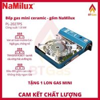 Bếp ga mini hồng ngoại, bếp gas NaMilux tích hợp van an toàn, chống nổ PL - 2027PS - Hàng chính hãng