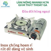 Bếp ga mini hồng ngoại Namilux PM1817AS van Inline Cut ngắt ga an toàn .