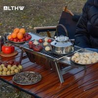 bếp ga mini xếp gọn LTHW Luteng BBQ ngoài trời bằng thép không gỉ thịt nướng thịt nướng di động nhỏ nướng carbon bếp gấp bếp cắm trại mini bep ga mini du lich