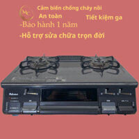 Bếp ga Paloma Nhật nội địa Cảm biến tự động chống cháy nồi siêu tiết kiệm gas Đời cao Núm nhấn