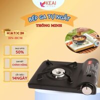 Bếp ga tự ngắt thông minh kèm hộp đựng, bếp ga mini du lịch dã ngoại nhỏ gọn tiện lợi dễ dàng mang theo, bếp ga an toàn