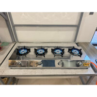 Bếp gas 4 lò đầu đốt inox 304 2 vòng lửa cao cấp Redhome 304SJ85V bếp mỳ cay , bếp bánh xèo