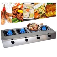 Bếp gas 4 lò nấu mì cay chỉ cần 1 bình gas tiết kiệm thời gian, chi phí