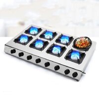 Bếp gas 8 lò dùng nấu mỳ cay, bánh xèo - Bếp ga đôi