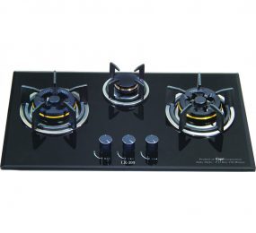 Bếp gas âm Capri CR-309KT (CR 309(RED)- Bếp 3 lò, đen