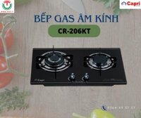 BẾP GAS ÂM KÍNH 2 LÒ CAPRI CR-206KT