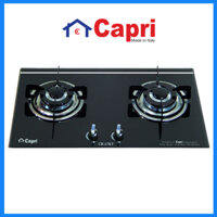 Bếp gas âm kính 2 vùng nấu Capri CR-27KT  Hàng chính hãng