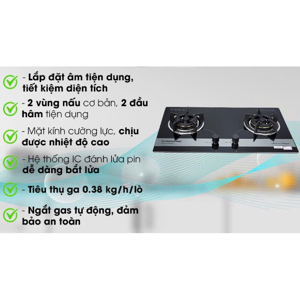 Bếp gas âm Sunhouse SHB8836