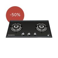 Bếp gas âm Malloca AS 920L, bếp ga âm 2 bếp nấu, bếp gas có hẹn giờ, bếp ga mặt kính cường lực