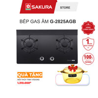 Bếp Gas Âm SAKURA G-2825AGB Made in Taiwan Hàng Chính Hãng