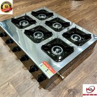 Bếp gas bán công nghiệp 6 họng - bếp gas 6 cửa