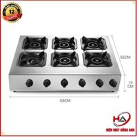 BẾP GAS BÁNH XÈO - CƠM NIÊU- CƠM TẤM 6 LÒ
