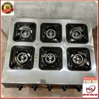BẾP GAS BÁNH XÈO - CƠM NIÊU- CƠM TẤM 6 LÒ
