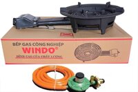 Bếp gas công nghiệp lửa lớn Windo  - Tặng bộ van dây đầu đốt gang đúc nguyên khối, 3 vòng lửa - Hàng Chính Hãng