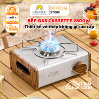 Bếp gas dã ngoại mini Cassette công suất 2800W vỏ thép chống gỉ, Bếp gas du lịch chính hãng TanLook