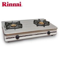 Bếp Gas Đôi 7 Tấc RINNAI RV-375SW(N) - Chén Đồng Có Đầu Hâm Tiết Kiệm Gas - Bảo Hành Chính Hãng 2 Năm