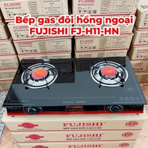 Bếp gas đôi hồng ngoại điếu inox Fujishi FJ-H11-HN