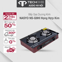 Bếp gas đôi kính Nasyo NS-G9 và NS-G9HI Bộ Họng Hợp Kim Pép Inox F85+F100 Hàng Chính Hãng 100%