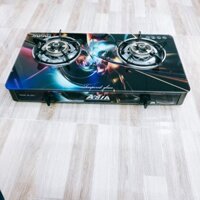 Bếp gas đôi mặt kiếng cao cấp Asia - mẫu 3D