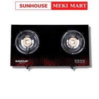 Bếp gas đôi mặt kính cường lực SUNHOUSE SHB201MT Chính hãng bảo hành 12 tháng