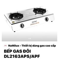 Bếp gas đôi Namilux DL 2163APS- Hàng chính hãng ( mặt Inox)