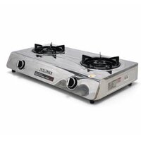 Bếp Gas Đôi NaMilux DL2163APS Mặt Inox | 2 Lò, Gọn, Dễ Vệ Sinh