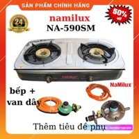 Bếp gas đôi Namilux NA-590SM+ van dây,bếp ga tốt giá rẻ, bảo hành chính hãng 24 tháng