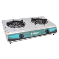 Bếp Gas Đôi Namilux NA-606ASM -Mặt Inox + Bộ Van Dây Chính Hãng- BẢO HÀNH 24 THÁNG