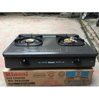 Bếp Gas Đôi Rinnai RV-365-367 - Mặt Men + Van Dây Điều Áp Tự Ngắt Ga-giá rẻ,CHỐNG CHÁY NỔ-Hàng Chính Hãng-BH24T