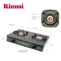 Bếp gas đôi Rinnai RV-365G, bếp gas Rinnai.