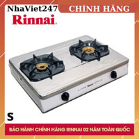 Bếp gas đôi Rinnai RV-365(SW)N-Mặt  inox cao cấp, Lửa xanh,Tiết kiệm gas, Bảo Hành 2 Năm