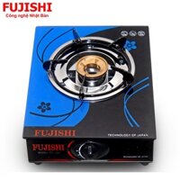 Bếp gas đơn mặt kính chén đồng FUJISHI FR-268D - Kính xanh - Dùng bình gas lớn 6kg/ 12kg