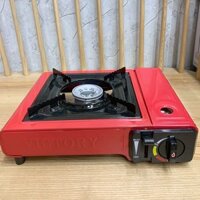 Bếp Gas Du Lịch Sơn KUSHINA/ VICTORIA (Đỏ) ,  Bếp ga mini dùng bình gas, lon ga mini  - { HỎA TỐC } - Hàng Chính hãng