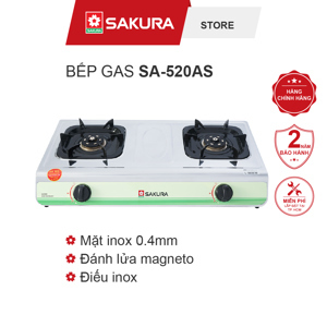 Bếp gas dương đôi Sakura SA-520AS