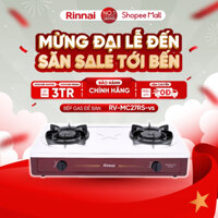 Bếp gas dương Rinnai RV-MC27RS mặt bếp inox và kiềng bếp men - Hàng chính hãng.
