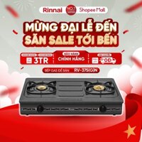 Bếp gas dương Rinnai RV-375(G)N mặt bếp men và kiềng bếp men - Hàng chính hãng.