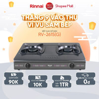 Bếp gas dương Rinnai RV-2615(G) mặt bếp men và kiềng bếp men - Hàng chính hãng.