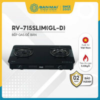 Bếp gas dương Rinnai RV-715Slim(GL-D) mặt bếp kính