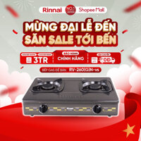 Bếp gas dương Rinnai RV-260(G)N mặt bếp men và kiềng bếp men - Hàng chính hãng.