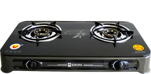 Bếp gas dương Sakura SA-650G - Điếu Inox