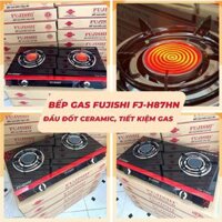 Bếp gas FUJISHI FJ-H87-HN - ĐẦU ĐỐT CERAMIC HỒNG NGOẠI 9CM - CÓ KIỀNG CHẮN GIÓ - Bảo hành chính hãng 02 Năm