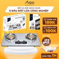 Bếp Gas Hẹn Giờ Thông Minh NEMI GZ499 Với 9 Đầu Đốt Lửa To - Cảm Biến An Toàn - Phù Hợp Lắp Âm Và Dương