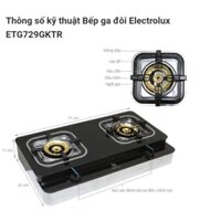 Bếp gas lửa lớn electrolux 727, 728, 729 hàng trưng bày đẹp.